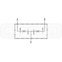 Hidraulinis vožtuvo daliklis 50 50 3 8 15 40 l