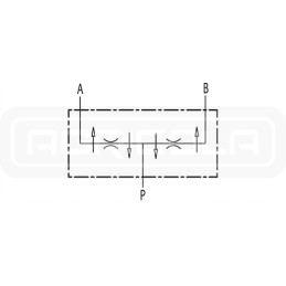 Hidraulinis vožtuvo daliklis 50 50 3 8 7 20 l