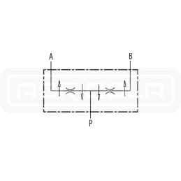 Hidraulinis vožtuvo daliklis 50 50 3 8 3 10 l