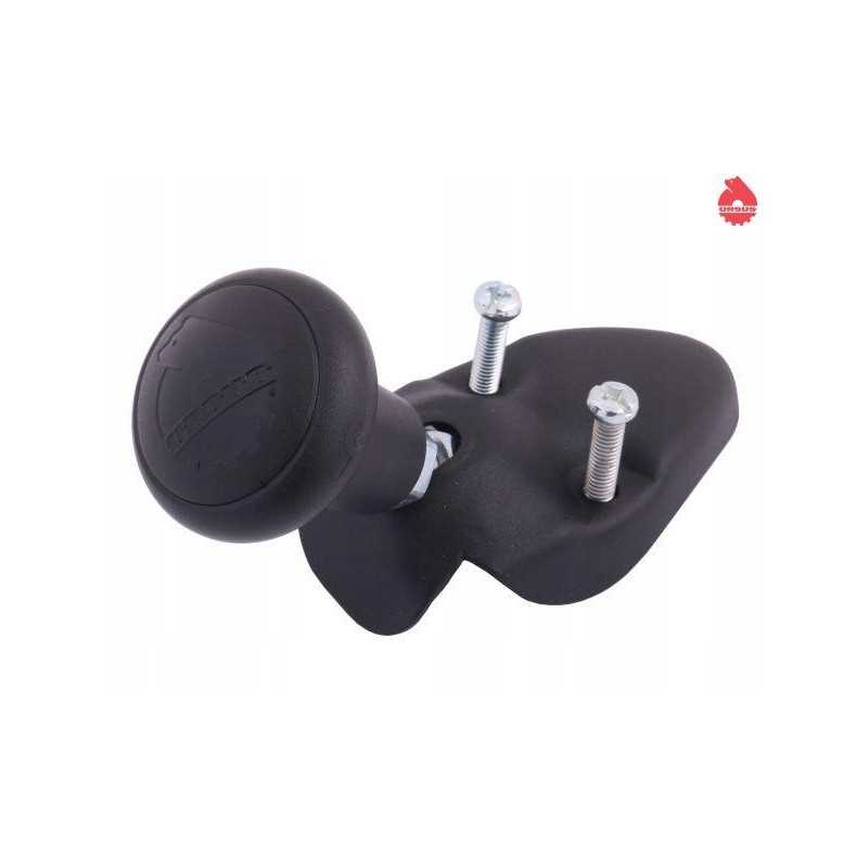 Juoda vairo rankenėlė ant originalaus Ursus rėmo