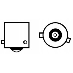 45 LED lemputė Py21W Bau15S, oranžinė kryptis