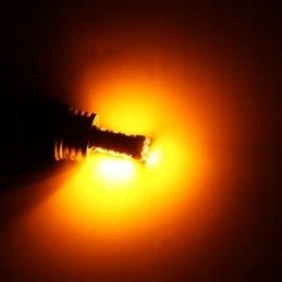 45 LED lemputė Py21W Bau15S, oranžinė kryptis