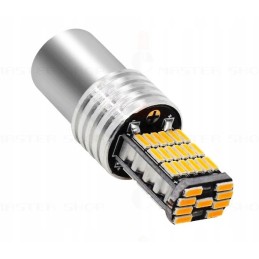 45 LED lemputė Py21W Bau15S, oranžinė kryptis