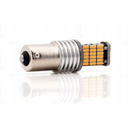 45 LED lemputė Py21W Bau15S, oranžinė kryptis