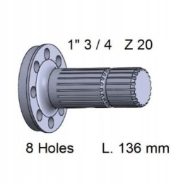 Walek wom deutz dėklas csl136 1 3 4 z20