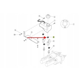 7700076201 stabdžių žarnos spaustukas