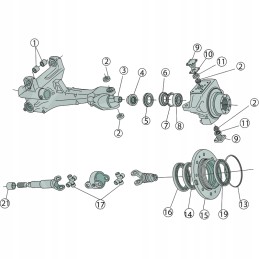 Poveržlė 1 mm john deere 72704190 granitas