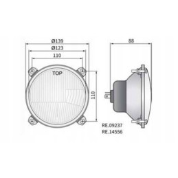 Massey Ferguson Ursus C 385 Wesem priekinis žibintas
