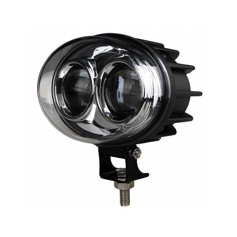 LED mėlyna taškinė saugos lemputė šakiniams krautuvams 9 80v 8w mėlyna