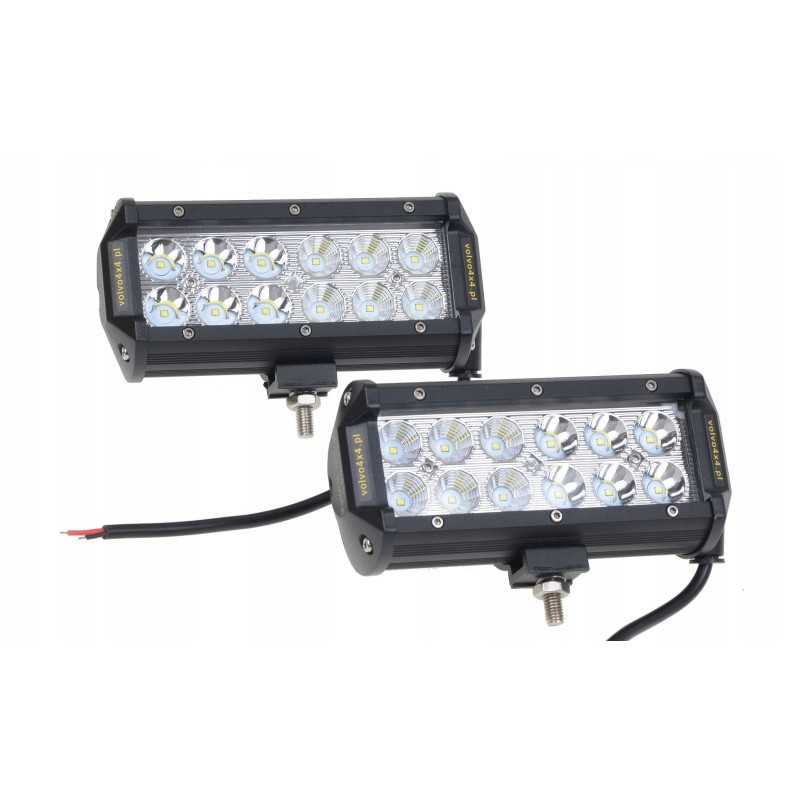 2x halogeninė LED darbo lempa tipo 36w combo 12 24v