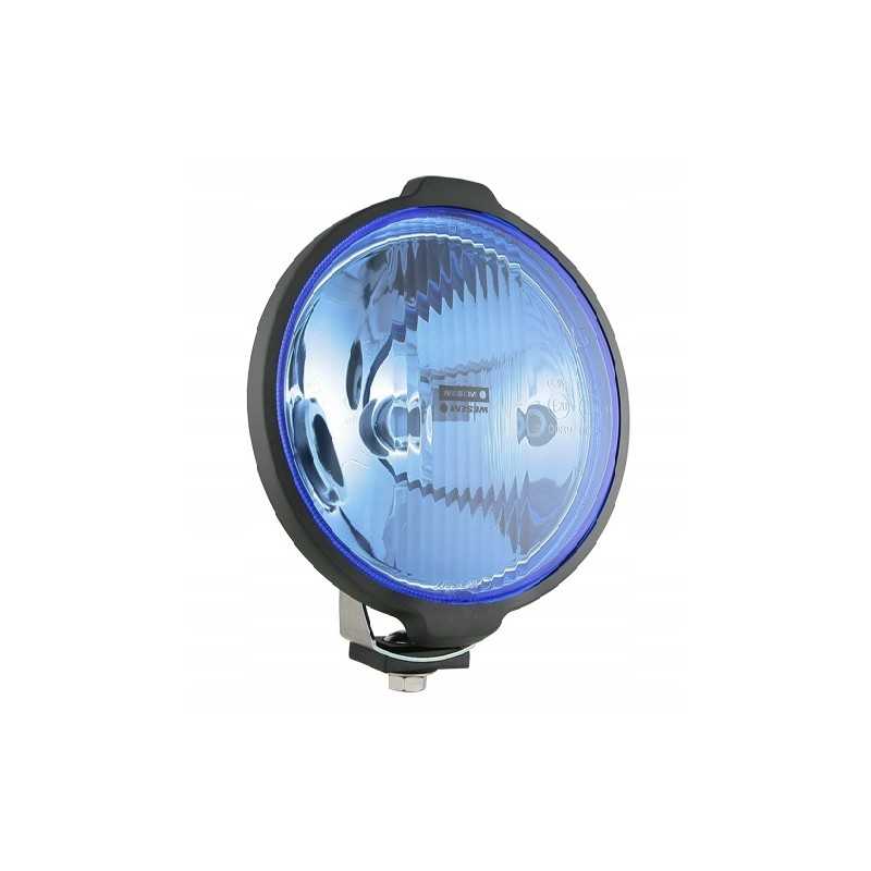 Mėlynas H3 kelio žibintas 183x97, apvalus su raštu