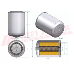 Hidraulinės alyvos filtras hifi filtras sh 60207