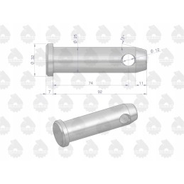 Originalus mf transportavimo kablio tvirtinimo kaištis