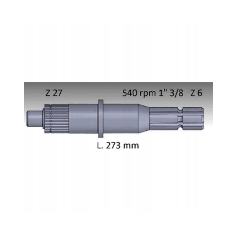 kardaninis velenas John Deere 2950 6z 1 3 8 l275 l34242