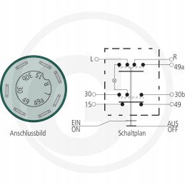 Deutz Fahr avarinių žibintų jungiklis 01177148