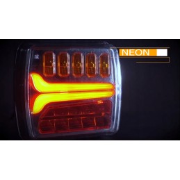 Kompleksinis LED galinis žibintas traktoriui, komplektas