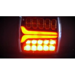 Kompleksinis LED galinis žibintas traktoriui, komplektas