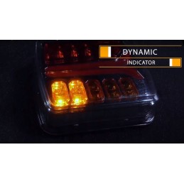 Kompleksinis LED galinis žibintas traktoriui, komplektas