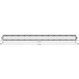 Darbo lempos skydelio kombinacija 24led 120w 8800lm 12 24v