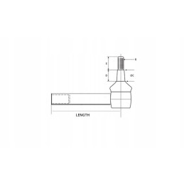 Rutulinės jungties ilgis 260 mm v37947700