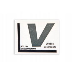 260500021900 kairiosios kaukės lipdukas