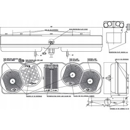 Kombinuotas galinis žibintas LED 259 kairėje 24 V