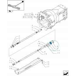 Priekinio veleno sandariklis new holland t6 t7 tm