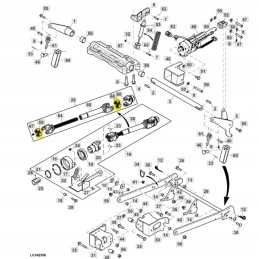 Varančiojo veleno skersinis john deere 2032r ae23716