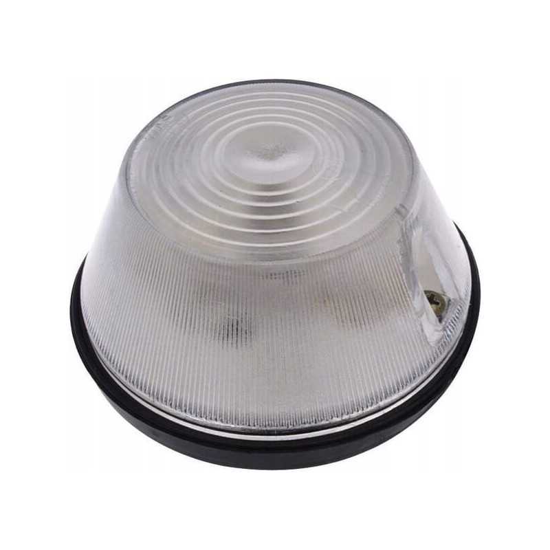 Apvali gabaritinė lempa 12 24v balta, užsukamas kotas