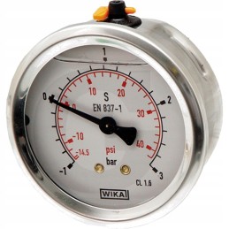 Glicerino slėgio matuoklis 0 6 bar oe 63mm 1 4 ty