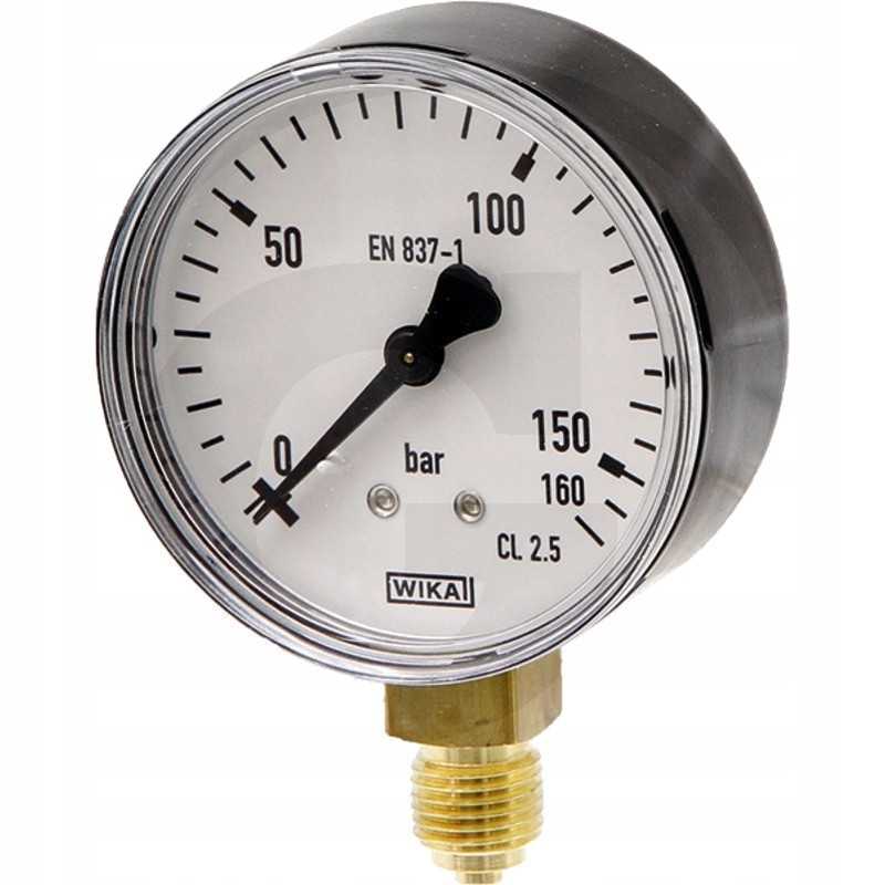 Slėgio matuoklis 63 mm 0 100 barų 1 4 apatinis abs žalvaris