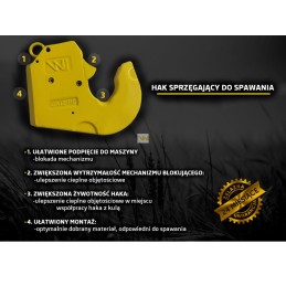 Greitai nuimamas apatinis kabliukas suvirinimui Cat2HD Warynski