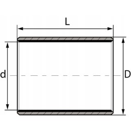 Slydimo įvorė zb din zb182025din 18mm x 20mm x