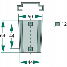 Lempos atraminis laikiklis 64 x 44 50 207wt69st