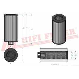 Hidraulinės alyvos filtras hifi filtras sh 74479