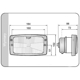Fendt Zetor Massey priekinių žibintų lempa