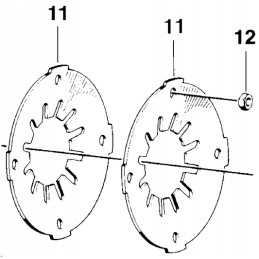 Walterscheid diskinė spyruoklė 152 x 63 x 3 7 mm