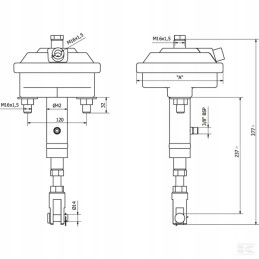 Hidraulinis ir pneumatinis stabdžių cilindras t2020