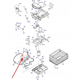 1112299 operatoriaus sėdynės varžtas m8 x 12