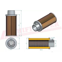 Hidraulinės alyvos filtras hifi filtras sh 60365