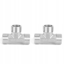 1 2 trigubas nerūdijančio plieno išorinis sriegis