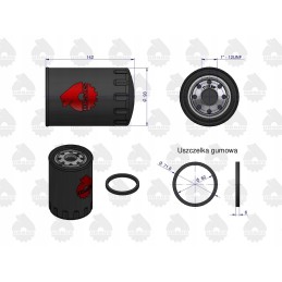 Alyvos filtras ursus c330 c360 pp84 originalus ursus