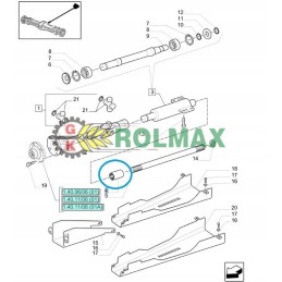 Veleno jungties įvorė 14z new holland t6 t6000 korpusas
