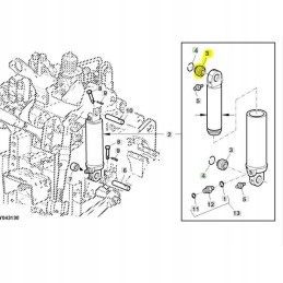 John Deere AL76638 kėlimo jungties guolis