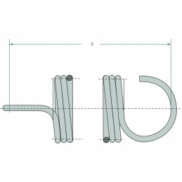 Įtempimo spyruoklė 18mm 2mm 122n granitas