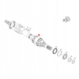 Varančiojo veleno įvorė Fendt 931303220071 originali