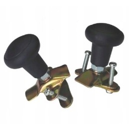 Universali vairo rankenėlė su 2 varžtais, poliruota