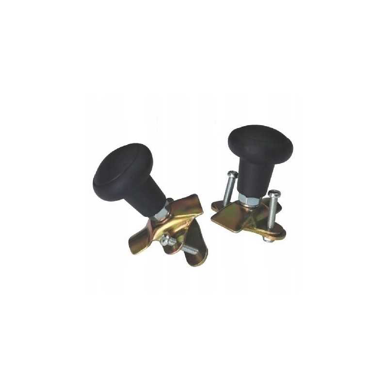 Universali vairo rankenėlė su 2 varžtais, poliruota