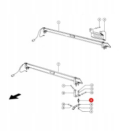 Grūdų nuostolių juostos buferis Claas 676878 1 vnt