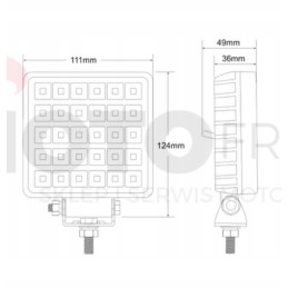 Darbo lempa 30LED užliejimo jungiklis 12 24v 3800lm